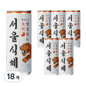 클룹 서울식혜 제로 호박, 18개, 238ml
