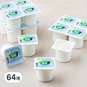 풀무원다논 하루 요거트 컵플레인, 80g, 64개