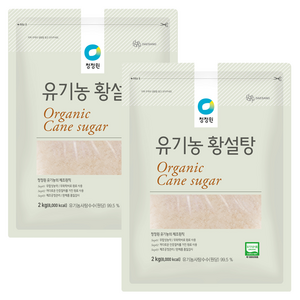 청정원 유기농 황설탕, 2kg, 2개