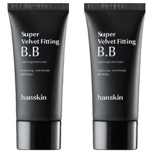 한스킨 수퍼 벨벳 피팅 BB크림 SPF35 PA++, 내추럴베이지, 30g, 30ml, 2개