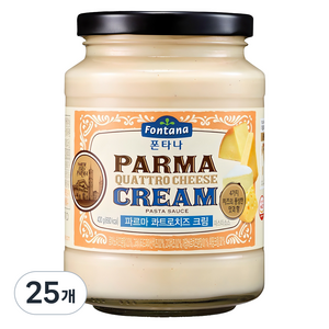 폰타나 파르마 콰트로치즈 크림 파스타소스, 430g, 25개