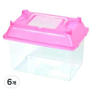 아쿠아선두 클린 채집통 L, 핑크, 6개