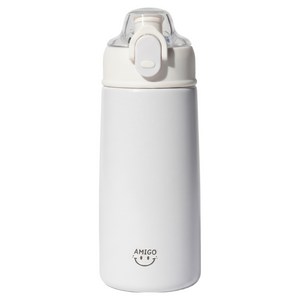 아미고 원터치 이중잠금 식세기사용 세라믹 텀블러, 라이트 스노우 펄, 1개, 450ml