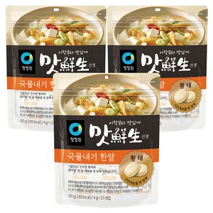 맛선생 황태 국물내기 한알 15개입, 60g, 3개