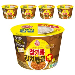 오뚜기 컵밥 참기름김치볶음밥+계란국, 264g, 5개