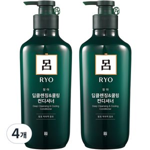 려 청아 딥클렌징 쿨링 컨디셔너, 550ml, 4개