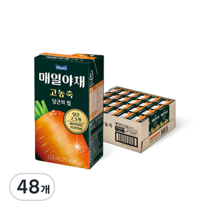 매일야채 고농축 주스 당근의 힘, 125ml, 48개