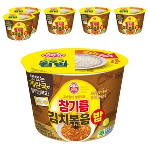 오뚜기 컵밥 참기름김치볶음밥+계란국, 264g, 6개
