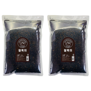 싱싱잡곡 찰흑미, 3kg, 2개