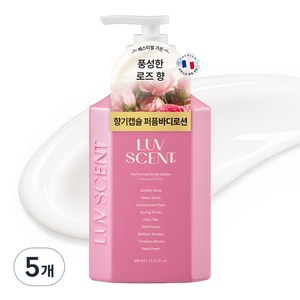 럽센트 페스티벌 바디로션 가든 로즈향, 5개, 400ml