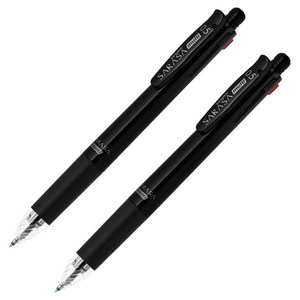 제브라 볼샤 사라사 4+1 J4SA11 볼펜 0.5mm + 샤프 0.5mm, 블랙, 2개