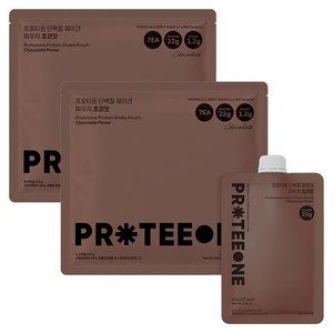 프로티원 단백질 쉐이크 파우치 초코맛, 40g, 14개