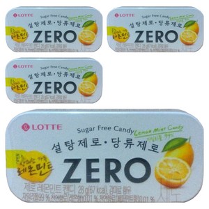 롯데제로 레몬민트 캔디, 4개, 28g