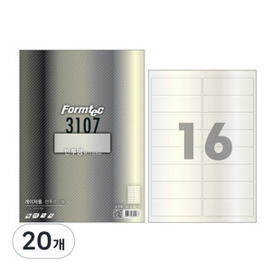 폼텍 라벨 LC-3107, 16칸, 20개