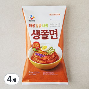 CJ제일제당 매콤 달콤 새콤 생쫄면 4인분, 908.8g, 4개