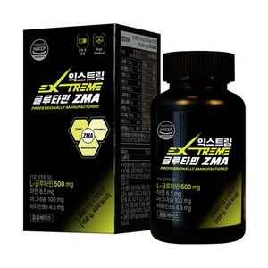 익스트림 L-글루타민 ZMA 1300mg, 120정, 1개