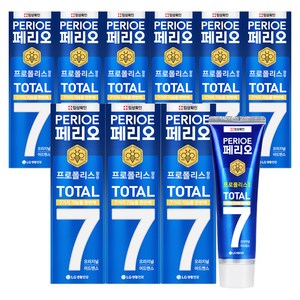 페리오 토탈7프로 오리지널 어드밴스 치약, 120g, 9개