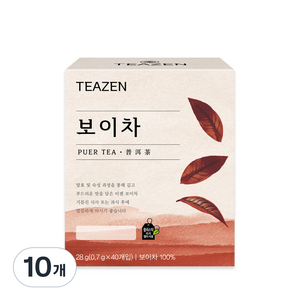 티젠 보이차, 700mg, 40개입, 10개