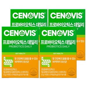 세노비스 프로바이오틱스 데일리 유산균 30p, 30g, 4개