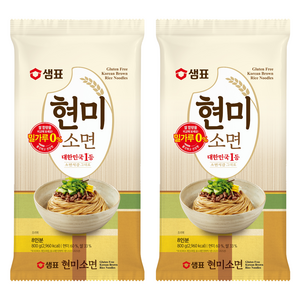 샘표국시 현미소면, 800g, 2개
