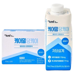한국메디칼푸드 케어밀 당케어 검은콩 맛 균형영양식, 24개, 170ml