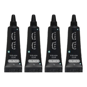 깜빡 글루 속눈썹 접착제 7g, 블랙, 4개