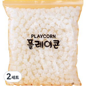 플레이콘 꽃모양 만들기재료 리필 800p 세트, 흰색, 2세트