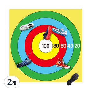 파티공구 신발 던지기 게임판 A 타입 1.5m, 2개