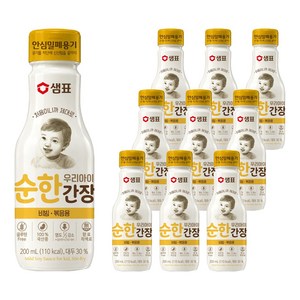 샘표 우리 아이 순한 간장 비빔 볶음용, 10개, 200ml