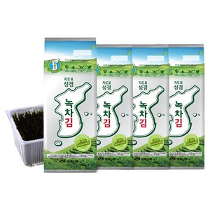 지도표성경 녹차김, 55g, 4개