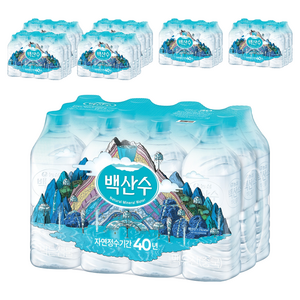 백산수 생수 무라벨, 1L, 84개