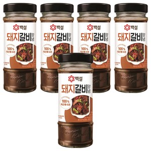 백설 돼지갈비양념, 500g, 5개