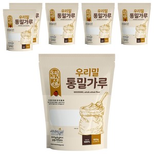 오월햇살 우리밀 통밀가루, 800g, 6개