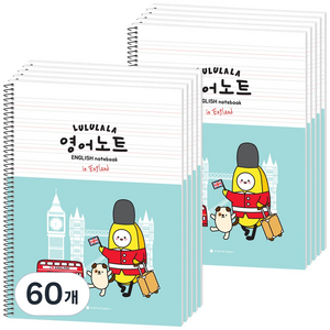 포포팬시 룰루랄라 초등 영어 노트, 민트, 60개