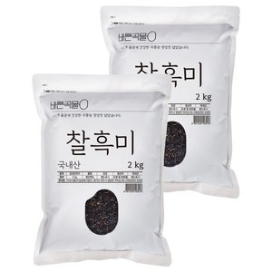 두보식품 바른곡물 국산 찰흑미, 2kg, 2개