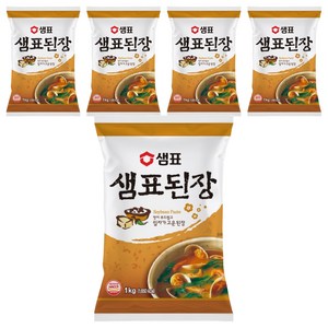 샘표 된장, 1kg, 5개