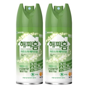 해피홈 아웃도어 에어로솔, 150ml, 2개