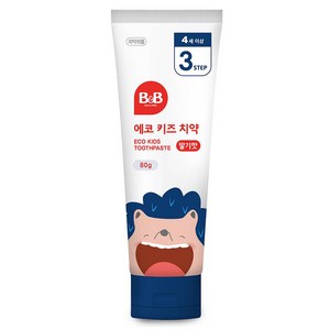 비앤비 에코키즈치약 딸기맛, 80g, 1개
