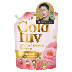 골드럽고농축 섬유유연제핑크바닐라리필, 1.8L, 1개