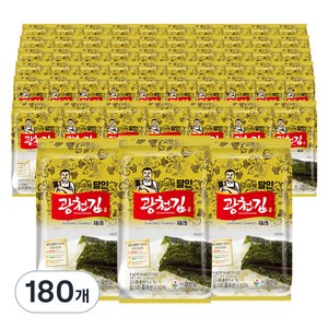 광천김 3대째 달인 재래 도시락김, 80g, 9개