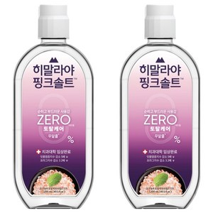 히말라야핑크솔트 제로마일드민트 구강청결제, 1.2L, 2개
