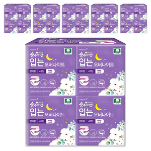 순수한면 입는 오버나이트, 특대형, 4개입, 24개