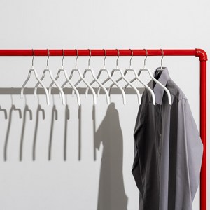 마와 논슬립 옷걸이 실루엣 41F 넥 셔츠 블라우스용, 10개, 화이트