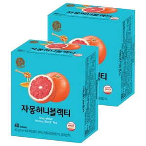 우리차 자몽허니 블랙티, 1g, 40개입, 2개