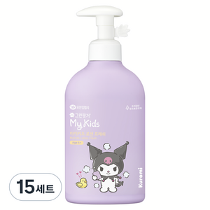 그린핑거 마이키즈 프레쉬 산리오 쿠로미 키즈 로션 그리너리향, 320ml, 15세트