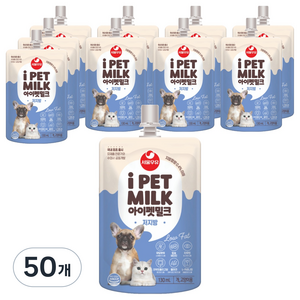 아이펫밀크 저지방 반려동물, 우유맛, 130ml, 50개