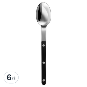 바겐슈타이거 셀레스트 벨루어 커트러리 숟가락, 블랙, 6개, 단품