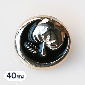 HR빅버튼 하노이 NO25 단추 15mm, 혼합 색상, 40개입