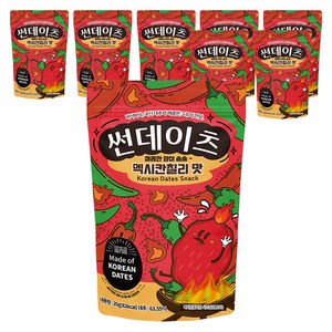 썬데이츠 대추스낵 멕시칸칠리맛, 20g, 8개