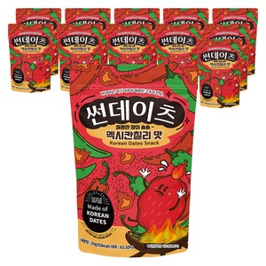 썬데이츠 대추스낵 멕시칸칠리맛, 20g, 12개